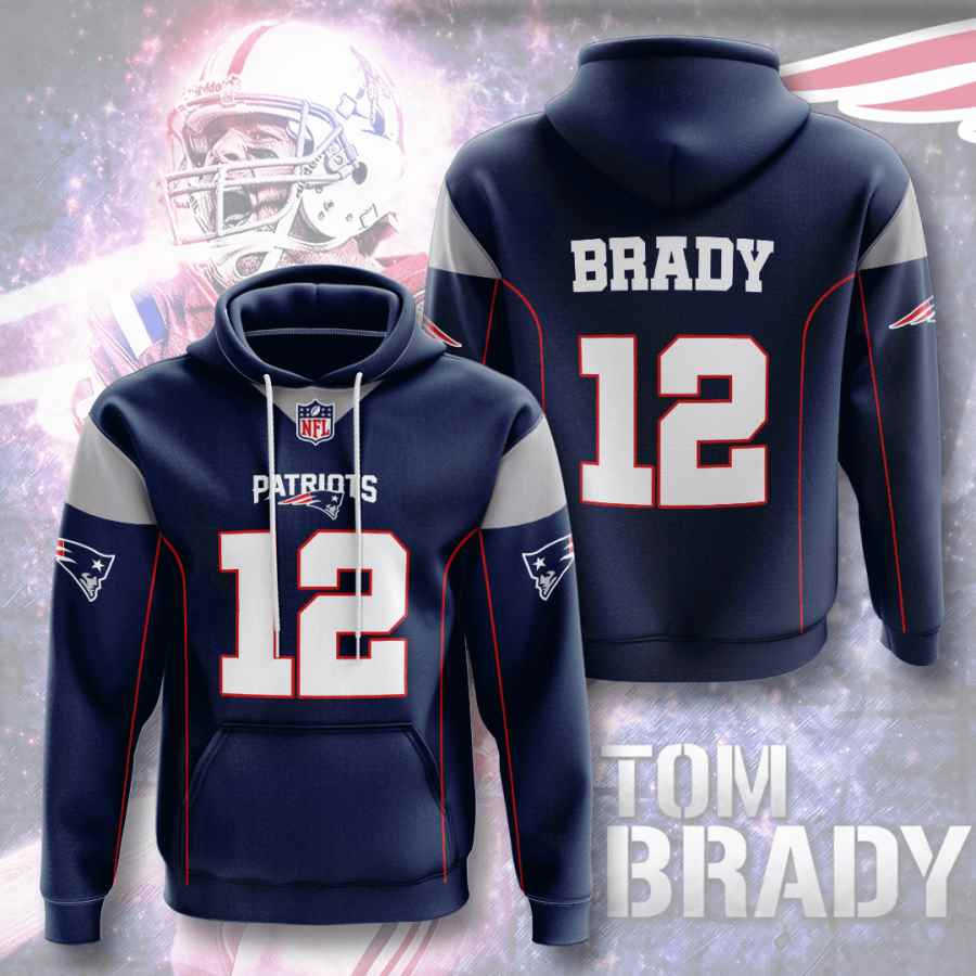 Sports American Football Nfl New England Patriots Usa Hoodie 3D