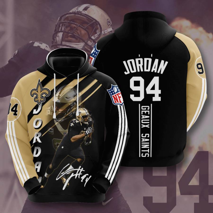 Sports American Football Nfl New Orleans Saints Cameron Jordan Usa Hoodie 3D 1 Sports American Football Nfl New Orleans Saints Cameron Jordan Usa Hoodie 3D