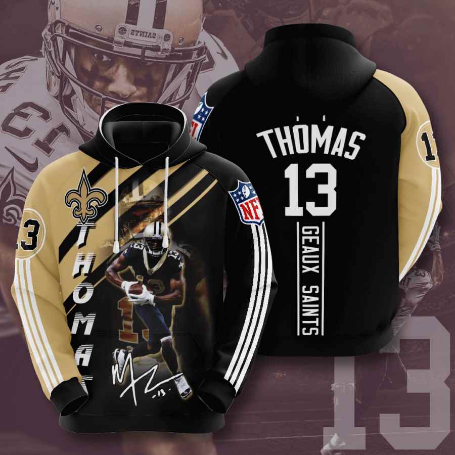 Sports American Football Nfl New Orleans Saints Michael Thomas Usa Hoodie 3D
