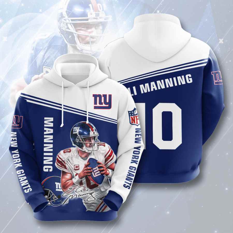 Sports American Football Nfl New York Giants Eli Manning Usa Hoodie 3D