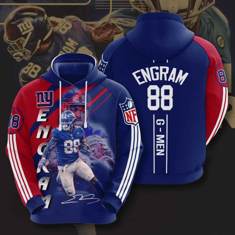 Sports American Football Nfl New York Giants Evan Engram Usa Hoodie 3D 6 Sports American Football Nfl New York Giants Evan Engram Usa Hoodie 3D