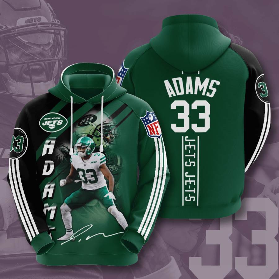 Sports American Football Nfl New York Jets Jamal Adams Usa Hoodie 3D