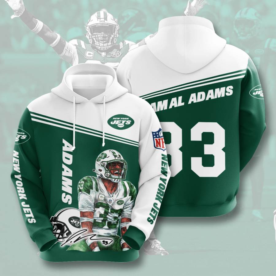 Sports American Football Nfl New York Jets Jamal Adams Usa Hoodie 3D