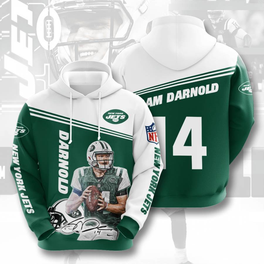 Sports American Football Nfl New York Jets Sam Darnold Usa Hoodie 3D