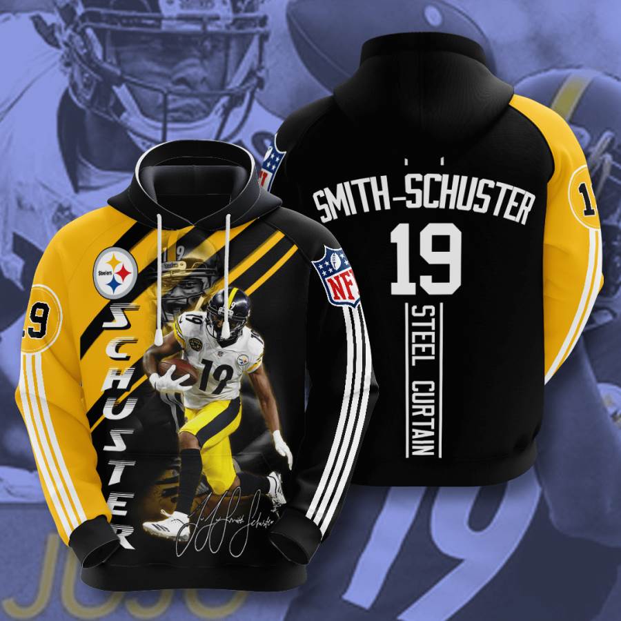 Sports American Football Nfl Pittsburgh Steelers Juju Smith-schuster Usa Hoodie 3D