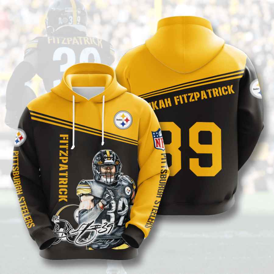 Sports American Football Nfl Pittsburgh Steelers Minkah Fitzpatrick Usa Hoodie 3D