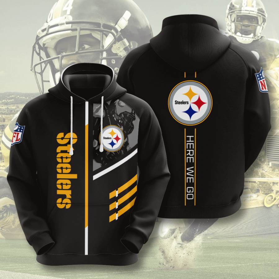 Sports American Football Nfl Pittsburgh Steelers Usa Hoodie 3D