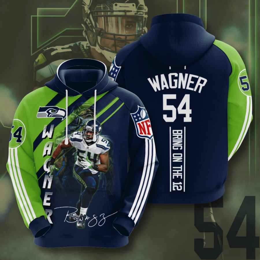 Sports American Football Nfl Seattle Seahawks Bobby Wagner Usa Hoodie 3D