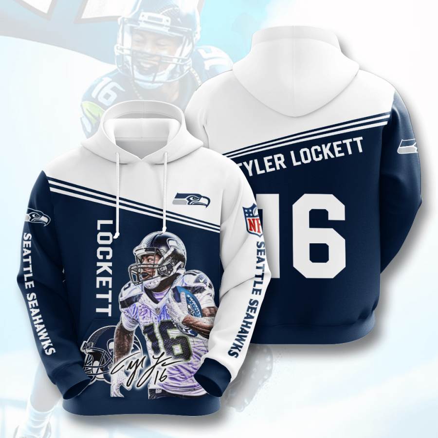 Sports American Football Nfl Seattle Seahawks Tyler Lockett Usa Hoodie 3D 1 Sports American Football Nfl Seattle Seahawks Tyler Lockett Usa Hoodie 3D
