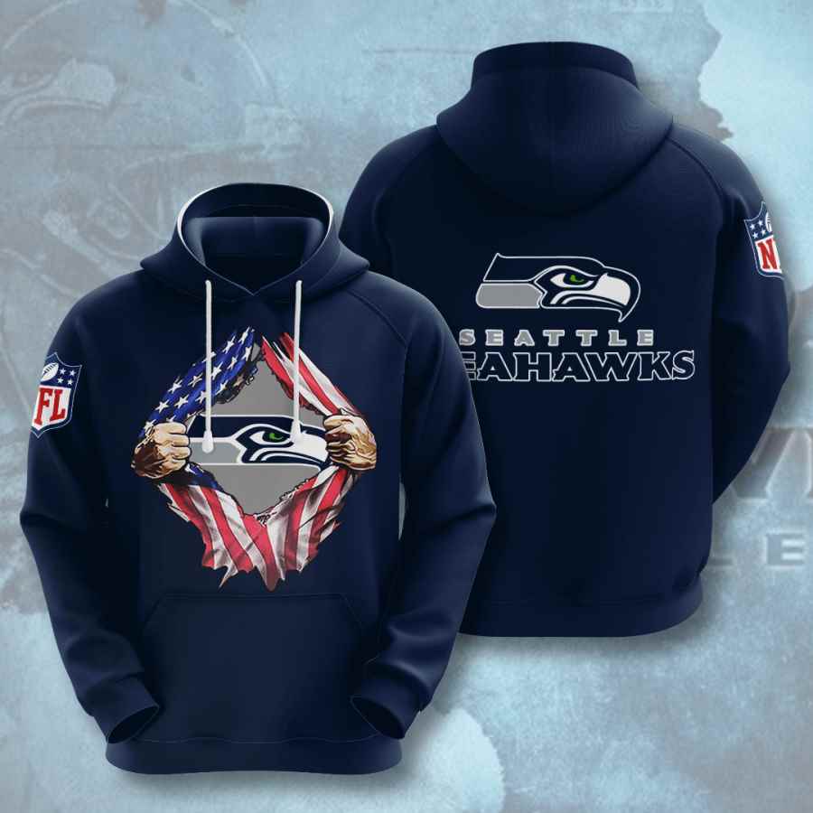 Sports American Football Nfl Seattle Seahawks Usa Hoodie 3D