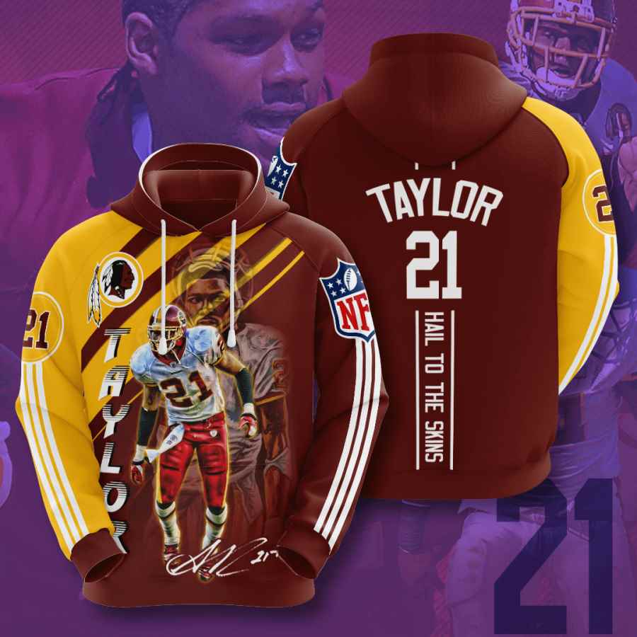 Sports American Football Nfl Washington Redskins Sean Taylor Usa Hoodie 3D