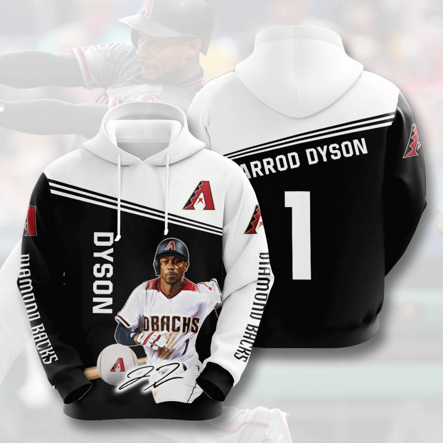 Sports Baseball Mlb Arizona Diamondbacks Jarrod Dyson Usa Hoodie 3D