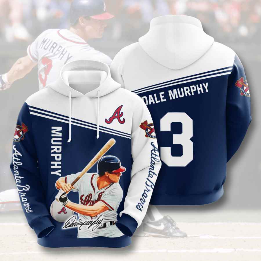 Sports Baseball Mlb Atlanta Braves Dale Murphy Usa Hoodie 3D