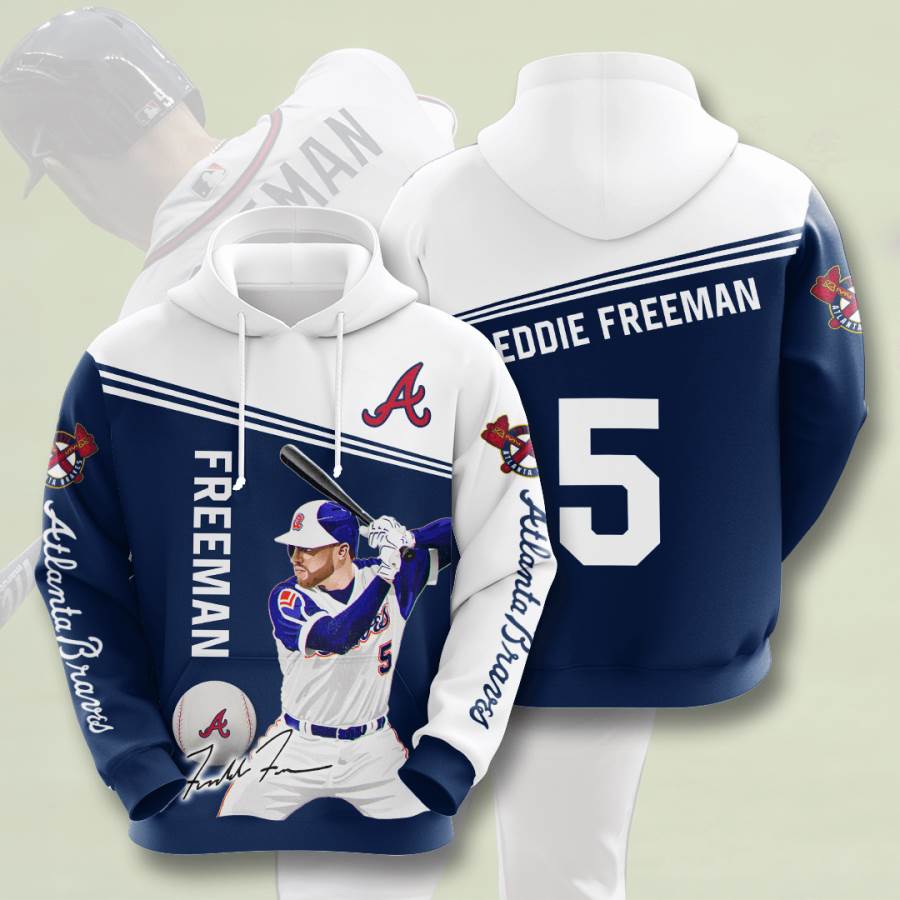 Sports Baseball Mlb Atlanta Braves Usa Hoodie 3D