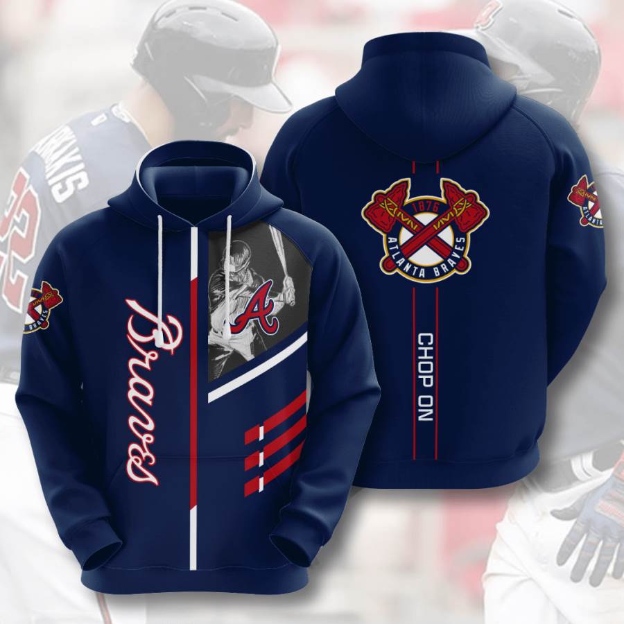 Sports Baseball Mlb Atlanta Braves Usa Hoodie 3D