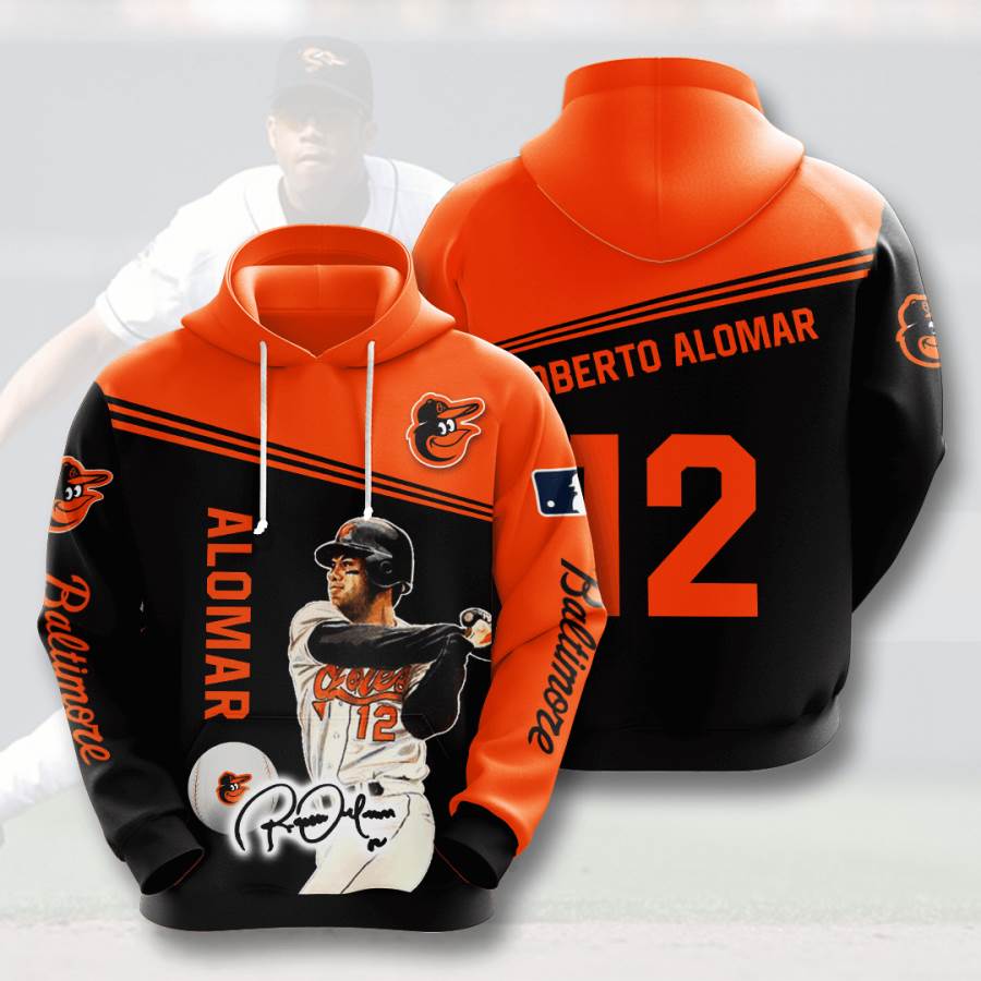 Sports Baseball Mlb Baltimore Orioles Roberto Alomar Usa Hoodie 3D
