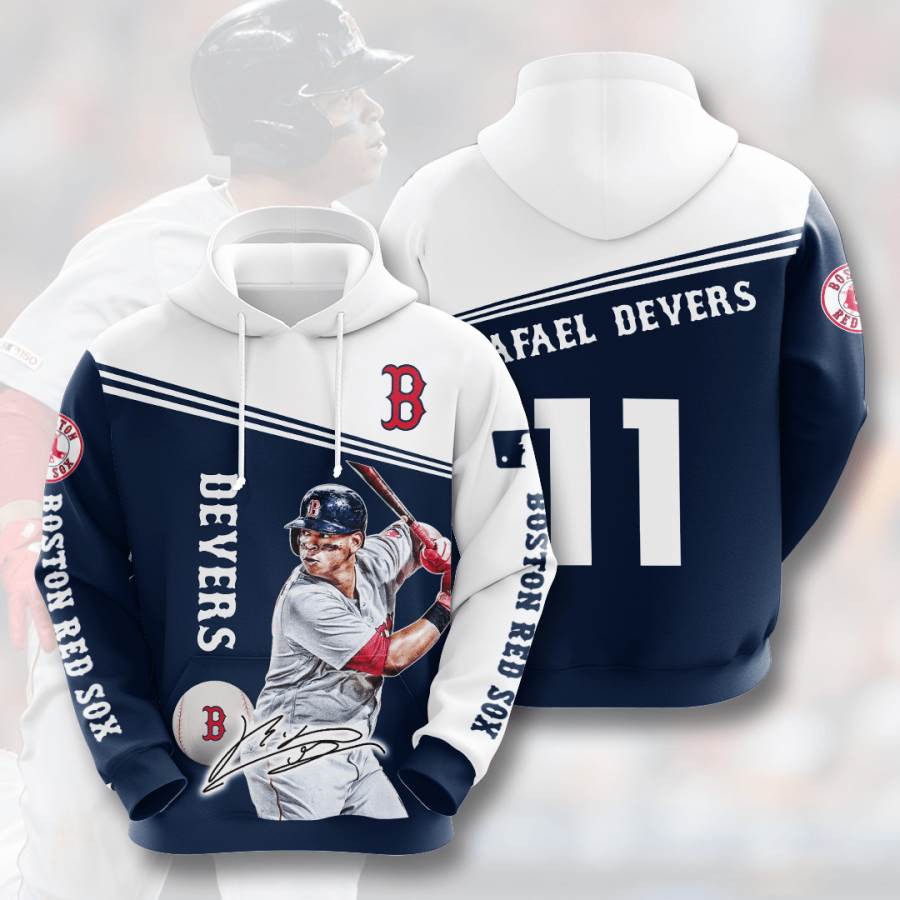Sports Baseball Mlb Boston Red Sox Rafael Devers Usa Hoodie 3D