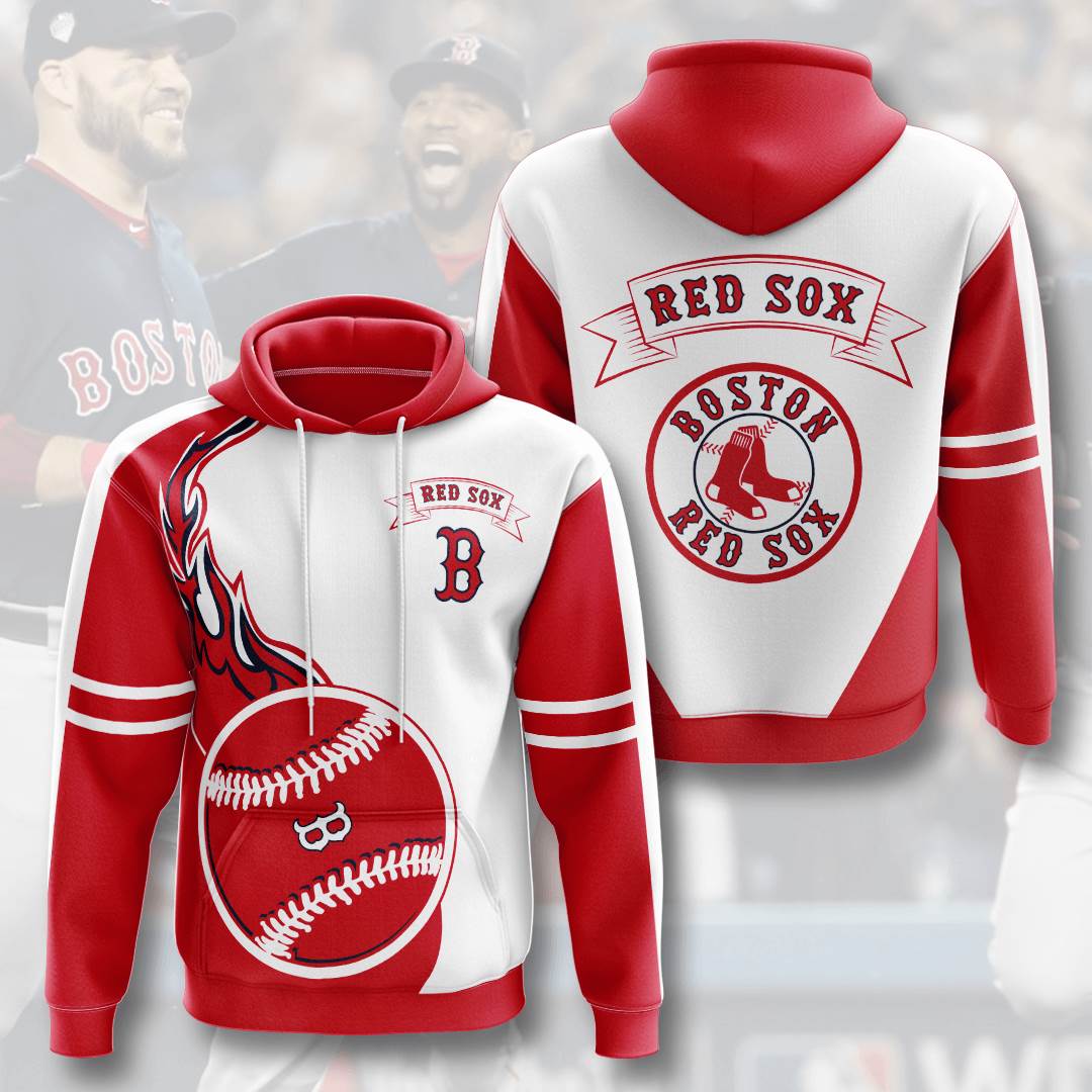 Sports Baseball Mlb Boston Red Sox Usa Hoodie 3D 1 Sports Baseball Mlb Boston Red Sox Usa Hoodie 3D
