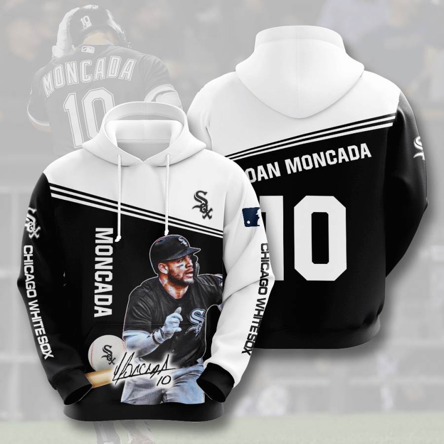 Sports Baseball Mlb Chicago White Sox Yoan Moncada Usa Hoodie 3D 2 Sports Baseball Mlb Chicago White Sox Yoan Moncada Usa Hoodie 3D