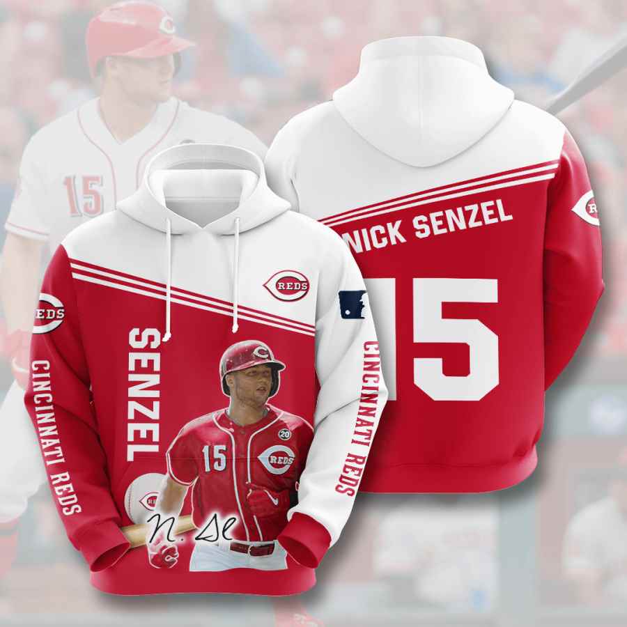 Sports Baseball Mlb Cincinnati Reds Nick Senzel Usa Hoodie 3D 2 Sports Baseball Mlb Cincinnati Reds Nick Senzel Usa Hoodie 3D