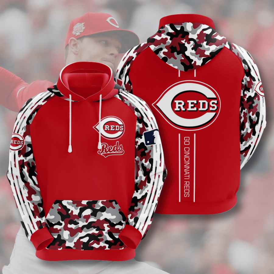 Sports Baseball Mlb Cincinnati Reds Usa Hoodie 3D