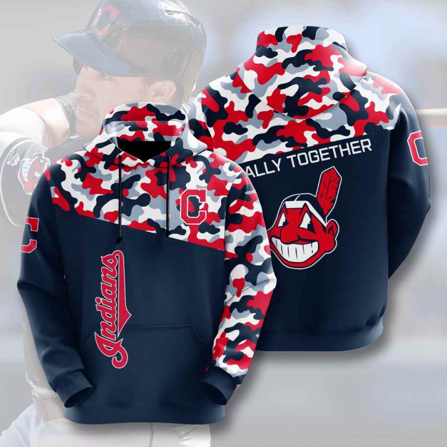 Sports Baseball Mlb Cleveland Indians Usa Hoodie 3D