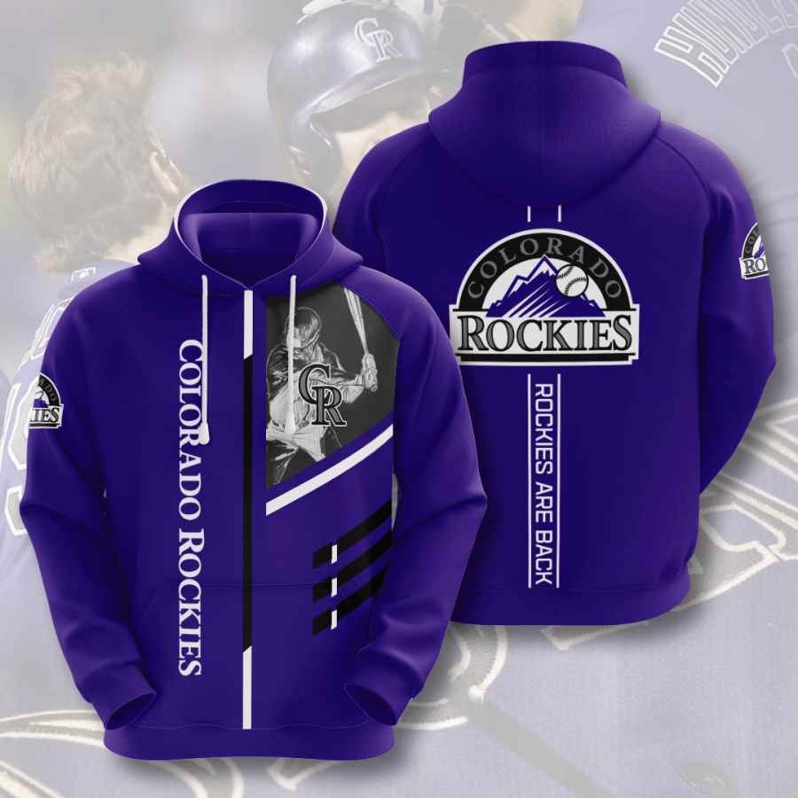 Sports Baseball Mlb Colorado Rockies Usa Hoodie 3D