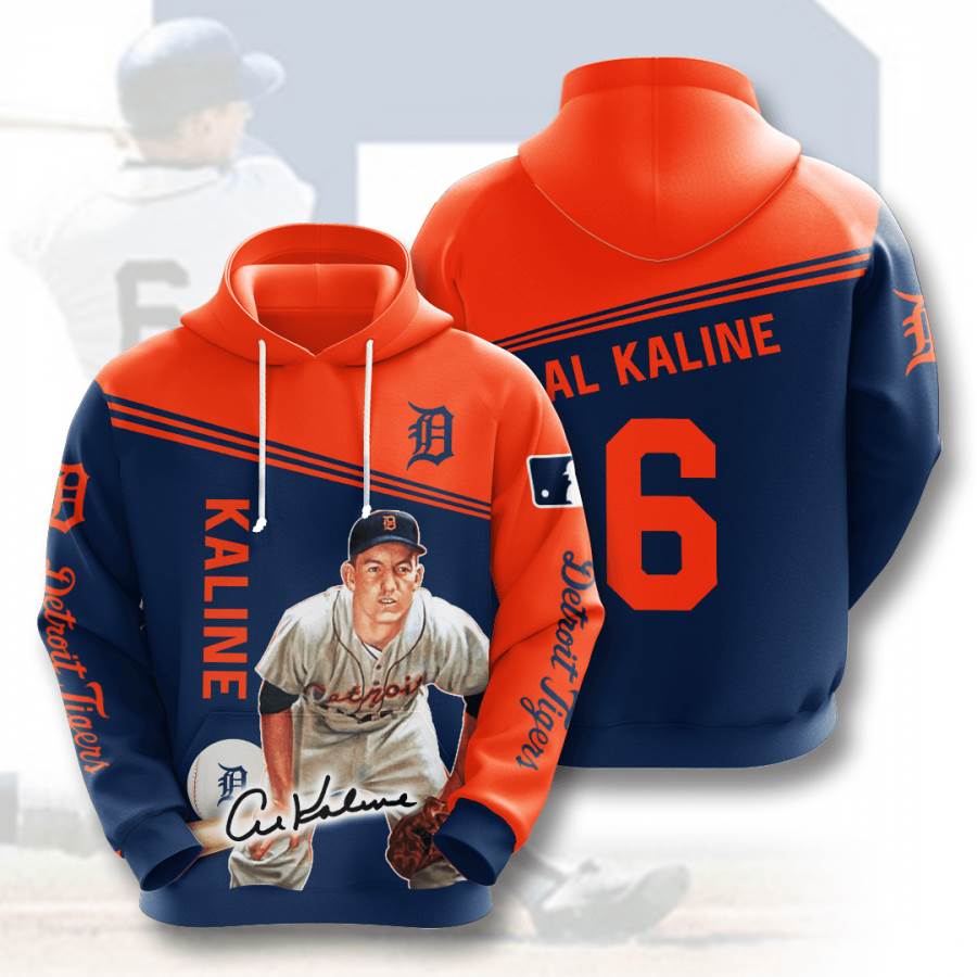 Sports Baseball Mlb Detroit Tigers Al Kaline Usa Hoodie 3D