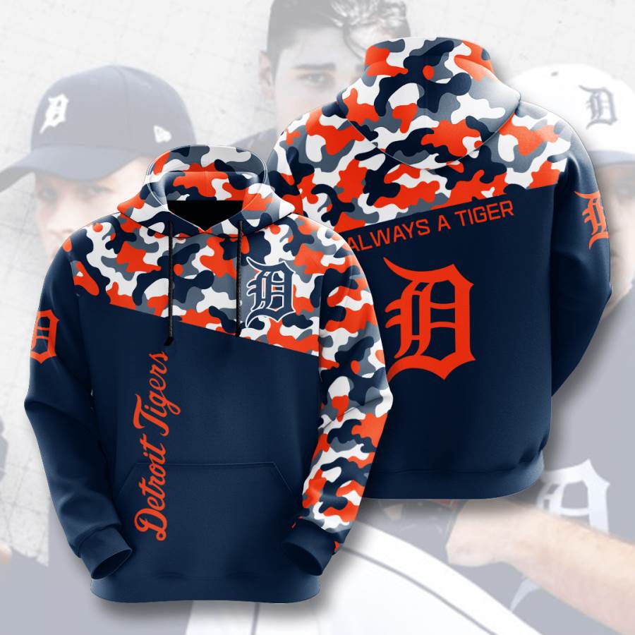 Sports Baseball Mlb Detroit Tigers Usa Hoodie 3D