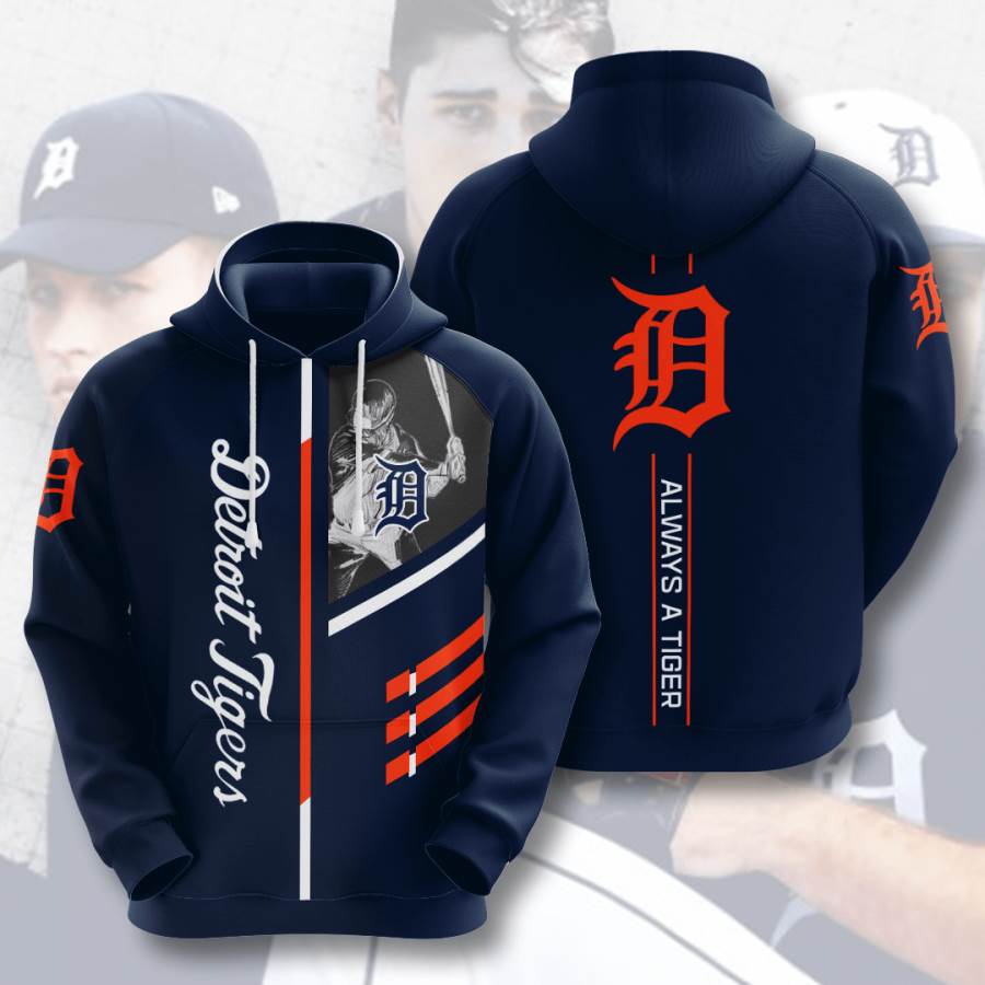 Sports Baseball Mlb Detroit Tigers Usa Hoodie 3D