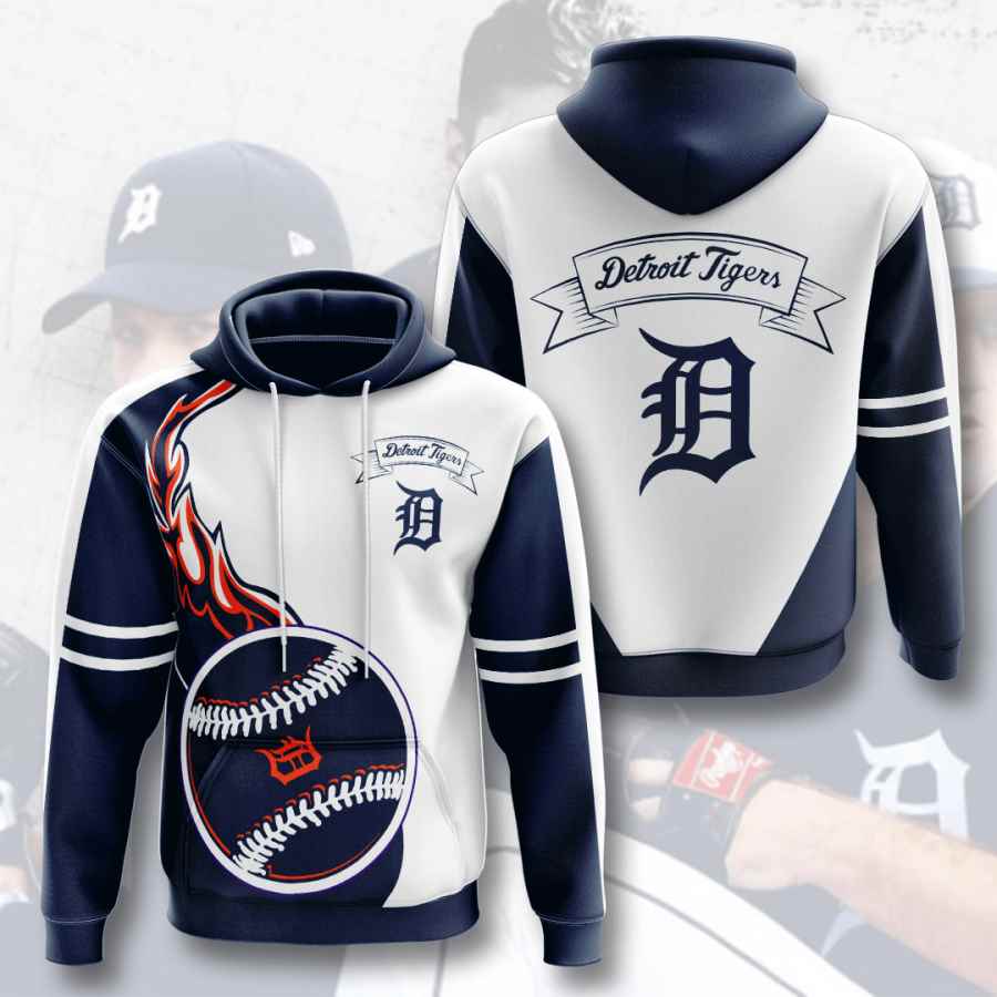 Sports Baseball Mlb Detroit Tigers Usa Hoodie 3D