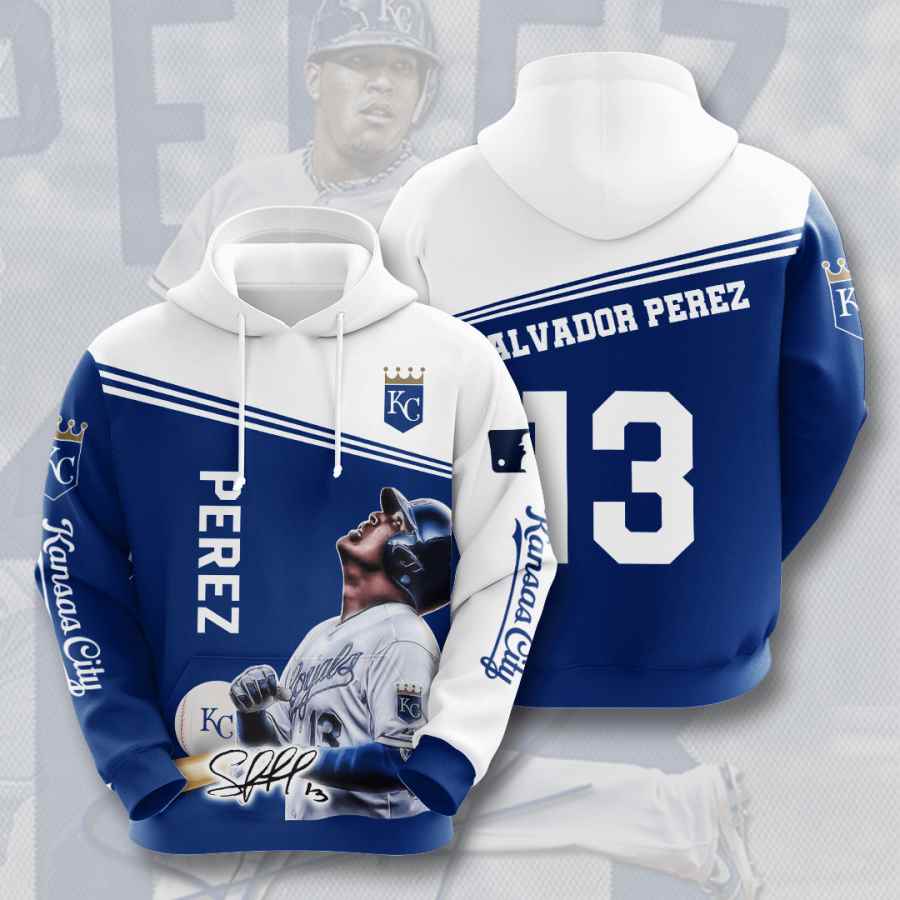 Sports Baseball Mlb Kansas City Royals Salvador Pu00e9rez Usa Hoodie 3D 1 Sports Baseball Mlb Kansas City Royals Salvador Pu00e9rez Usa Hoodie 3D