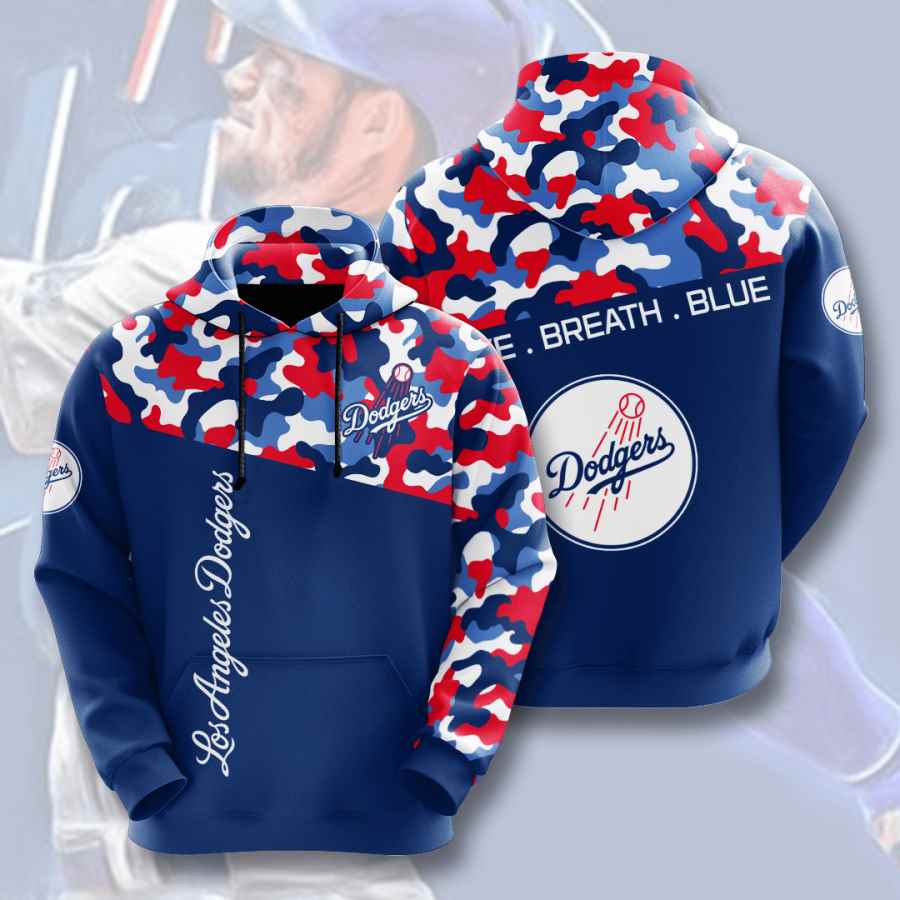 Sports Baseball Mlb Los Angeles Dodgers Usa Hoodie 3D