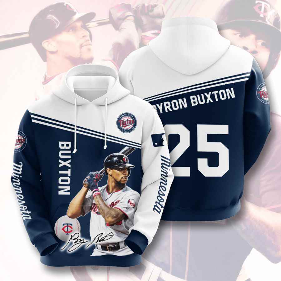 Sports Baseball Mlb Minnesota Twins Byron Buxton Usa Hoodie 3D