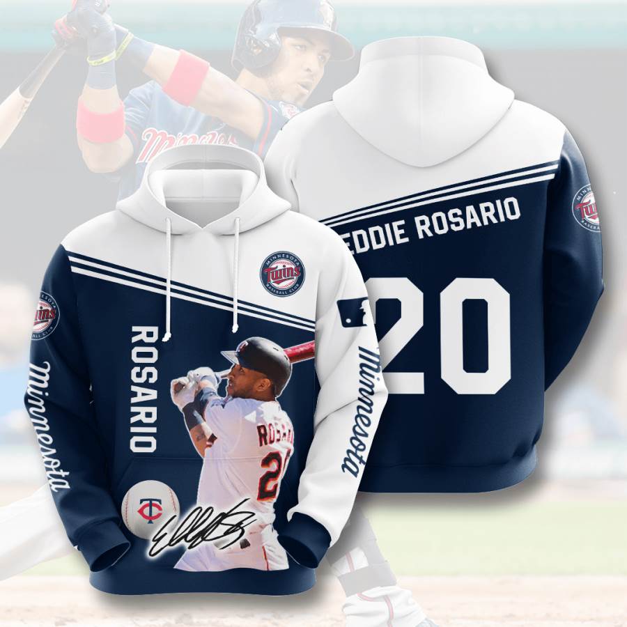 Sports Baseball Mlb Minnesota Twins Eddie Rosario Usa Hoodie 3D 3 Sports Baseball Mlb Minnesota Twins Eddie Rosario Usa Hoodie 3D