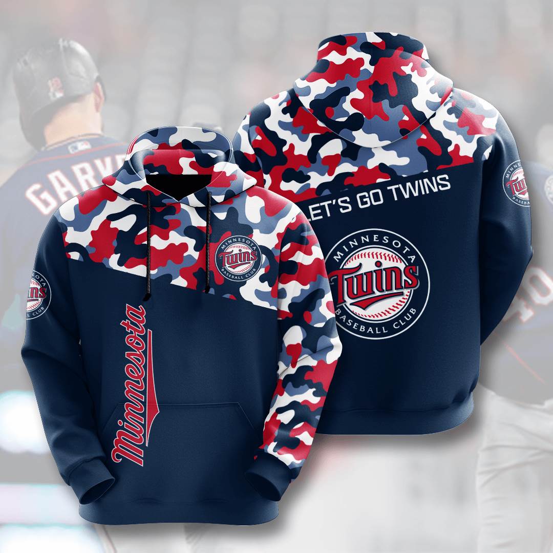 Sports Baseball Mlb Minnesota Twins Usa Hoodie 3D