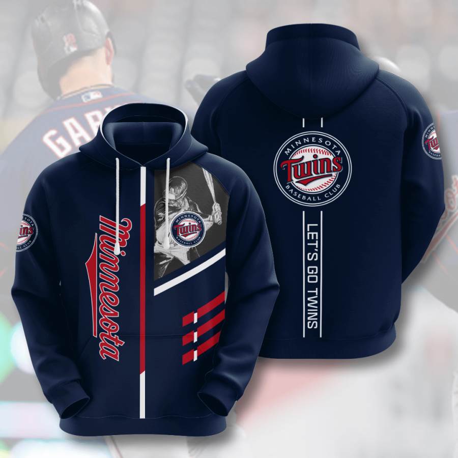 Sports Baseball Mlb Minnesota Twins Usa Hoodie 3D
