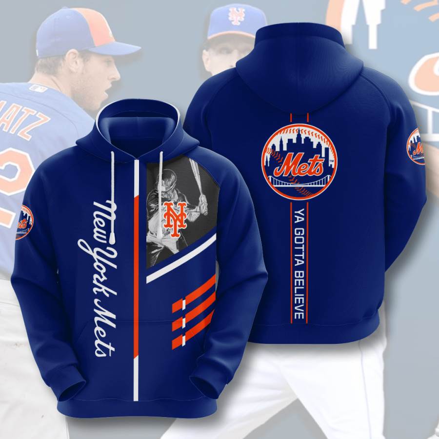 Sports Baseball Mlb New York Mets Usa Hoodie 3D