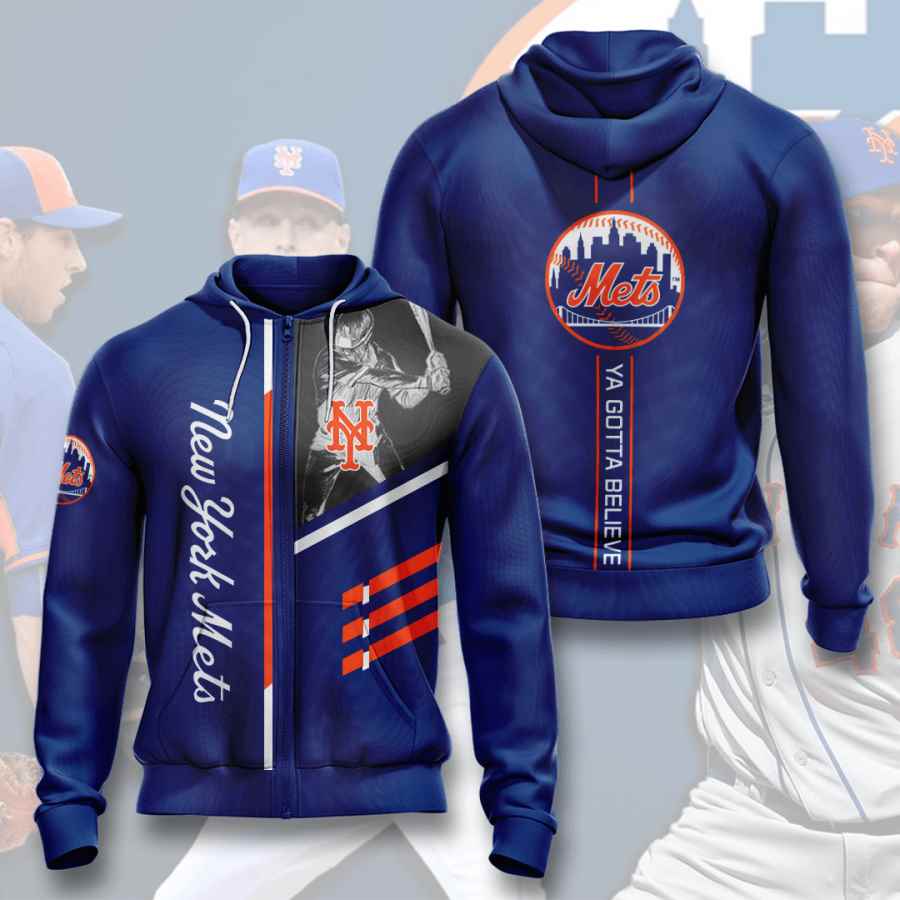 Sports Baseball Mlb New York Mets Usa Hoodie 3D