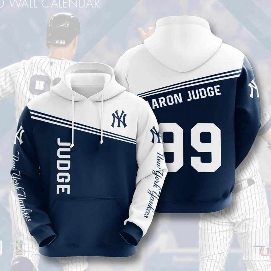 Sports Baseball Mlb New York Yankees Aaron Judge Usa Hoodie 3D