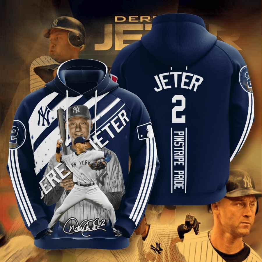 Sports Baseball Mlb New York Yankees Derek Jeter Usa Hoodie 3D 1 Sports Baseball Mlb New York Yankees Derek Jeter Usa Hoodie 3D