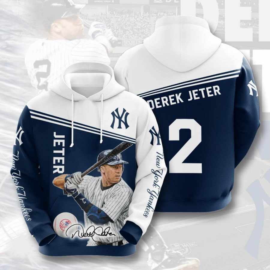 Sports Baseball Mlb New York Yankees Derek Jeter Usa Hoodie 3D