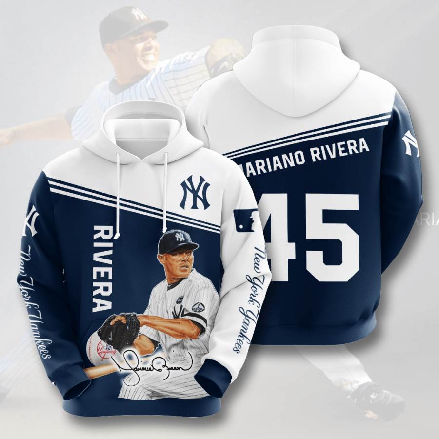 Sports Baseball Mlb New York Yankees Mariano Rivera Usa Hoodie 3D