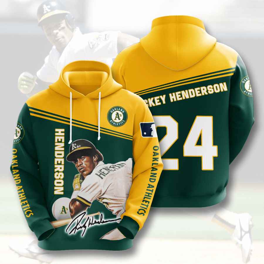 Sports Baseball Mlb Oakland Athletics Rickey Henderson Usa Hoodie 3D