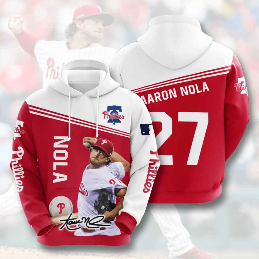 Sports Baseball Mlb Philadelphia Phillies Aaron Nola Usa Hoodie 3D