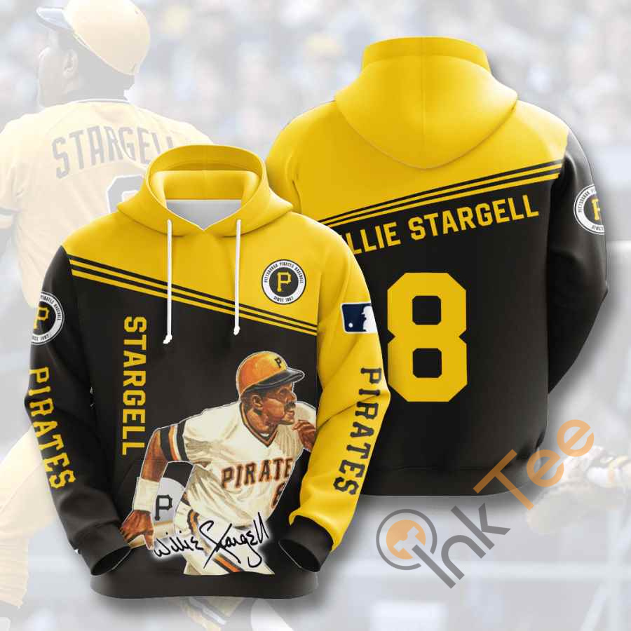 Sports Baseball Mlb Pittsburgh Pirates Willie Stargell Usa Hoodie 3D