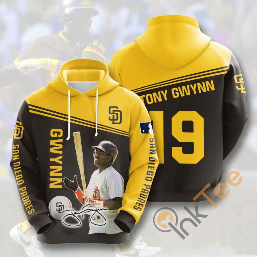 Sports Baseball Mlb San Diego Padres Tony Gwynn Usa Hoodie 3D