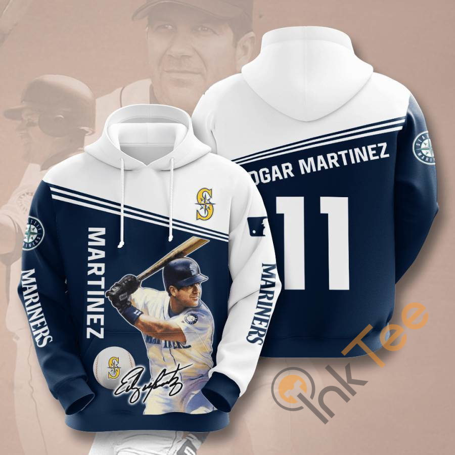 Sports Baseball Mlb Seattle Mariners Edgar Martu00ednez Usa Hoodie 3D 12 Sports Baseball Mlb Seattle Mariners Edgar Martu00ednez Usa Hoodie 3D