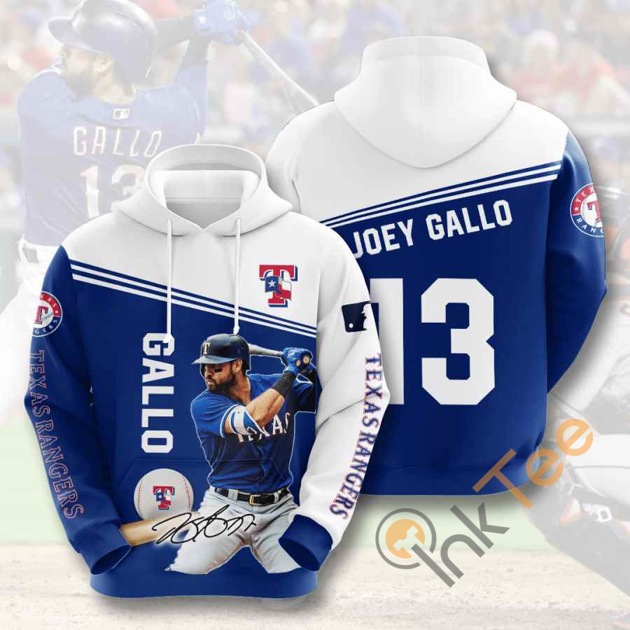 Sports Baseball Mlb Texas Rangers Joey Gallo Usa Hoodie 3D