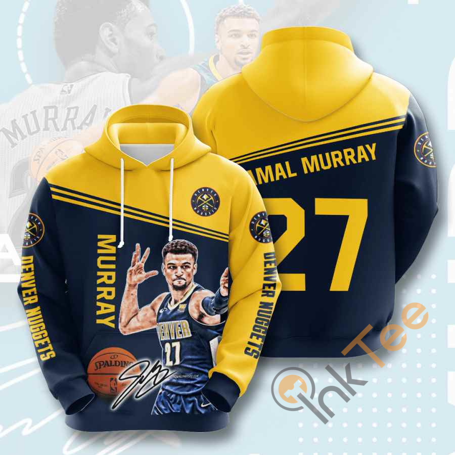 Sports Basketball Nba Denver Nuggets Jamal Murray Usa Hoodie 3D 4 Sports Basketball Nba Denver Nuggets Jamal Murray Usa Hoodie 3D